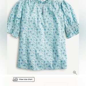 EUC Liberty x J. Crew blouse